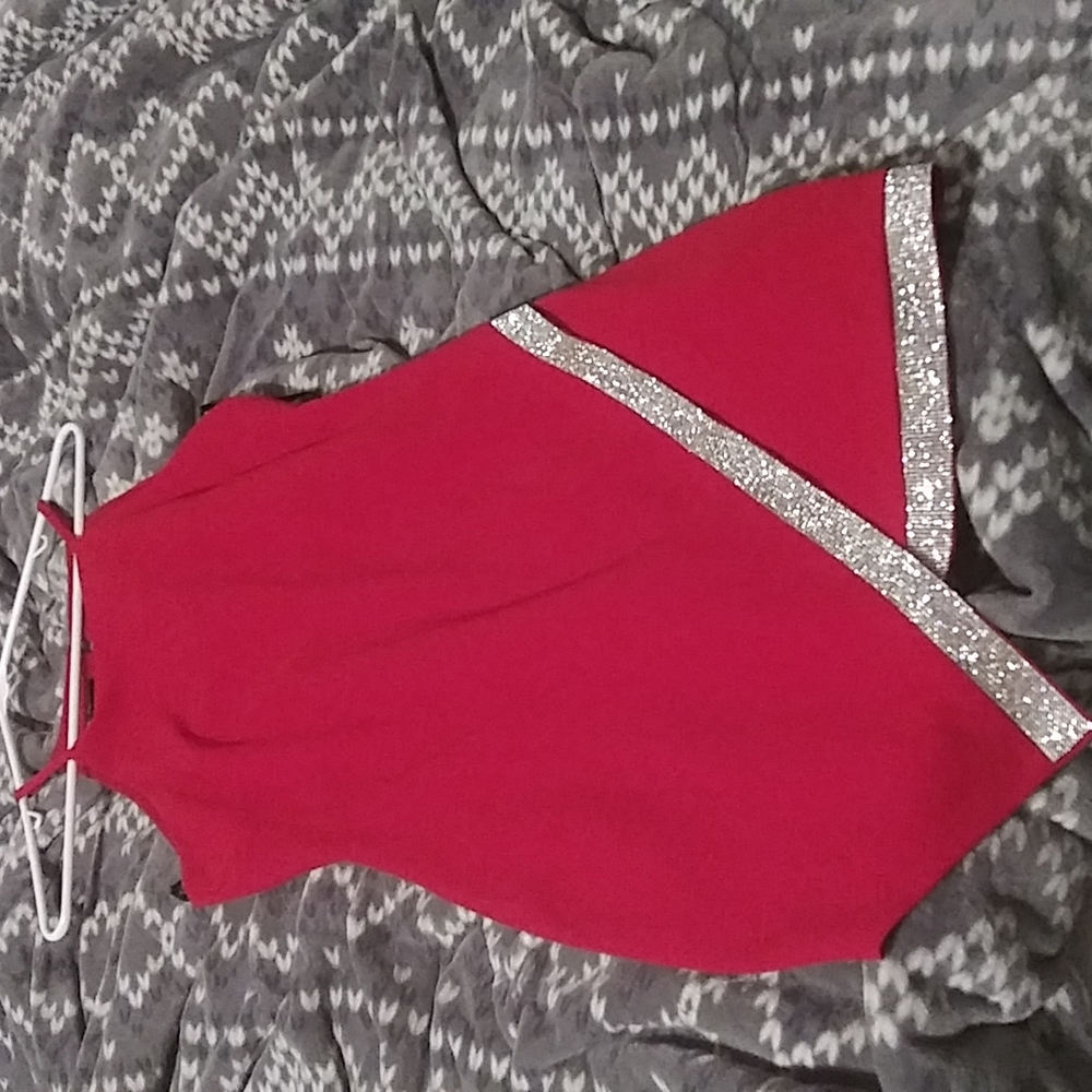 Bcx red dress size large